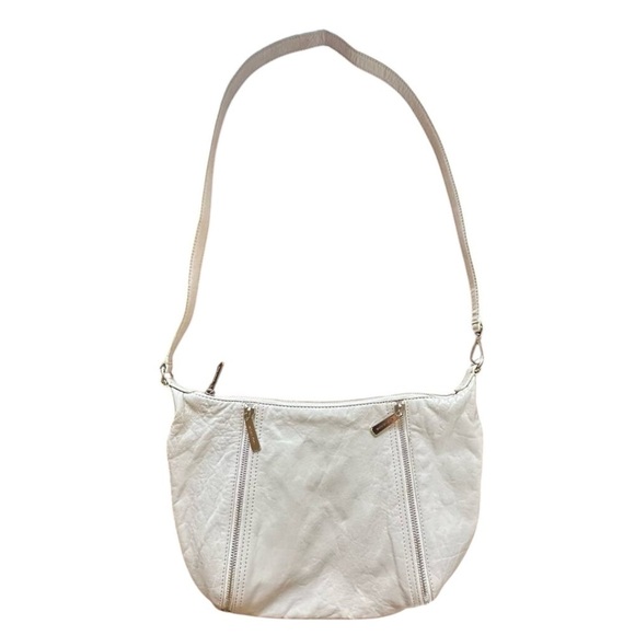 MICHAEL Michael Kors Women's Leather Crossbody Bag - Ivory everyday, casual - Picture 1 of 13